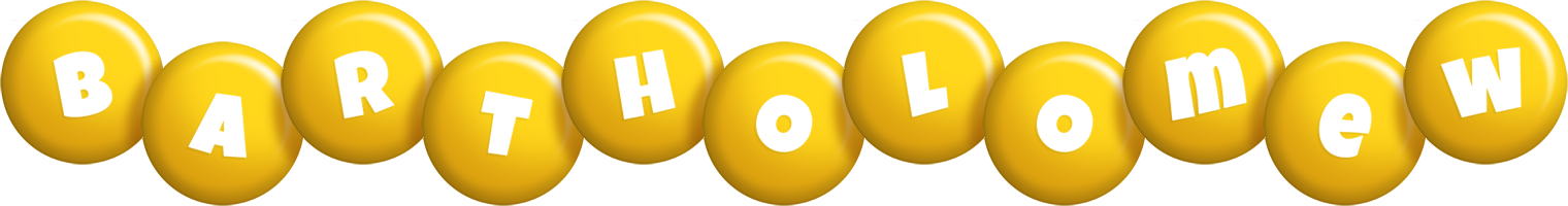 Bartholomew candy-yellow logo