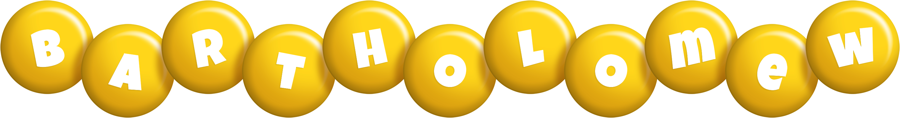 Bartholomew candy-yellow logo