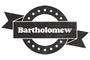 Bartholomew grunge logo