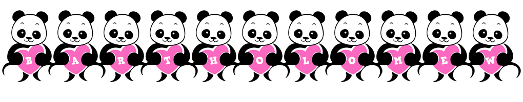 Bartholomew love-panda logo