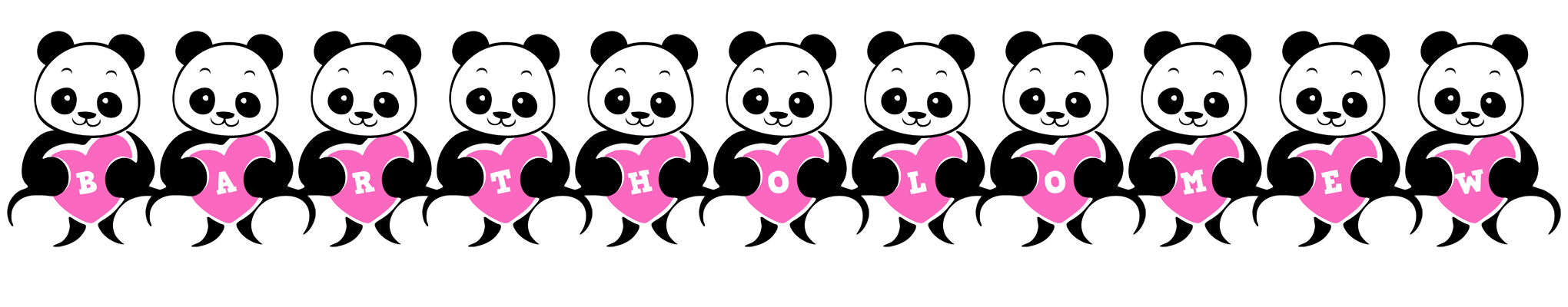 Bartholomew love-panda logo
