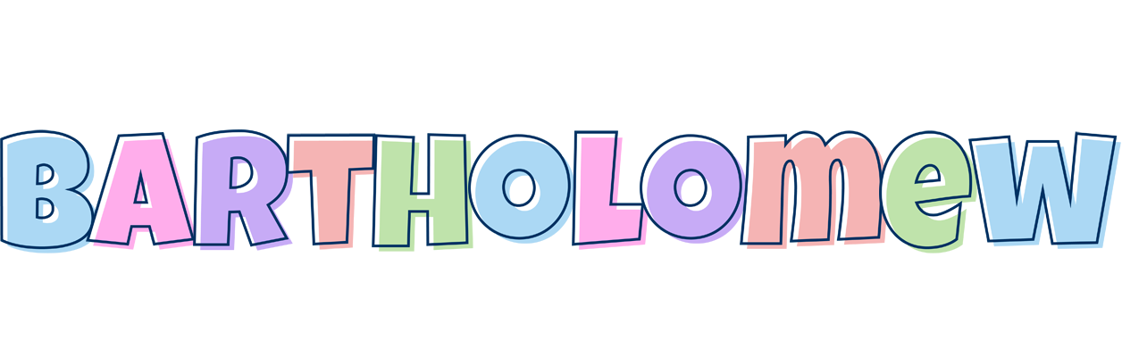 Bartholomew pastel logo