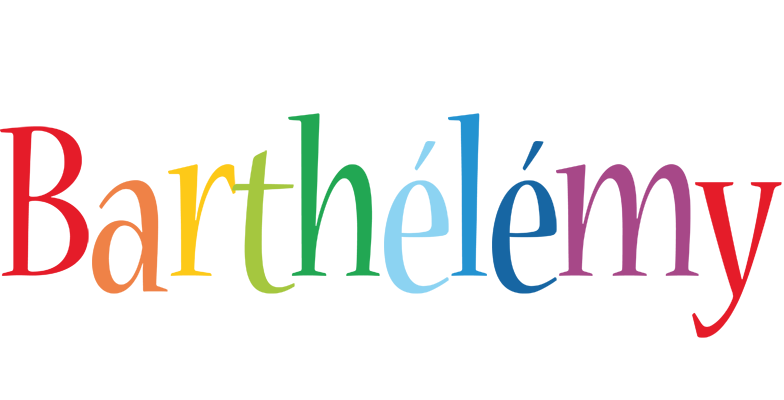 Barthélémy birthday logo