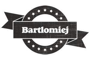 Bartlomiej grunge logo