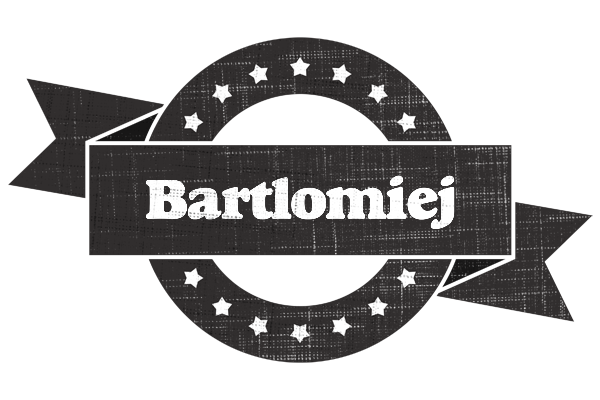 Bartlomiej grunge logo