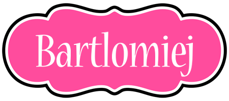 Bartlomiej invitation logo