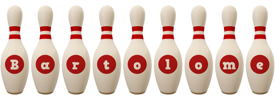 Bartolome bowling-pin logo