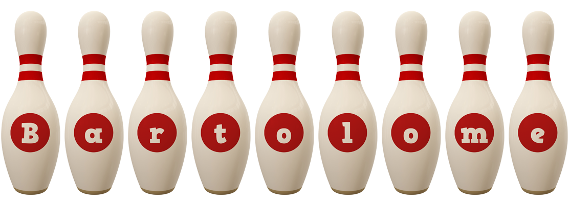 Bartolome bowling-pin logo