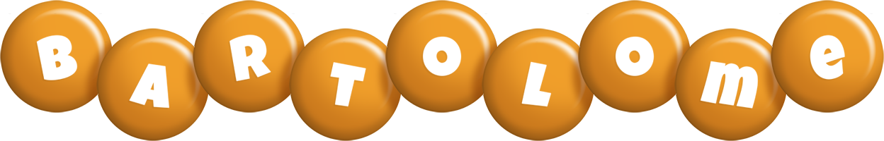 Bartolome candy-orange logo