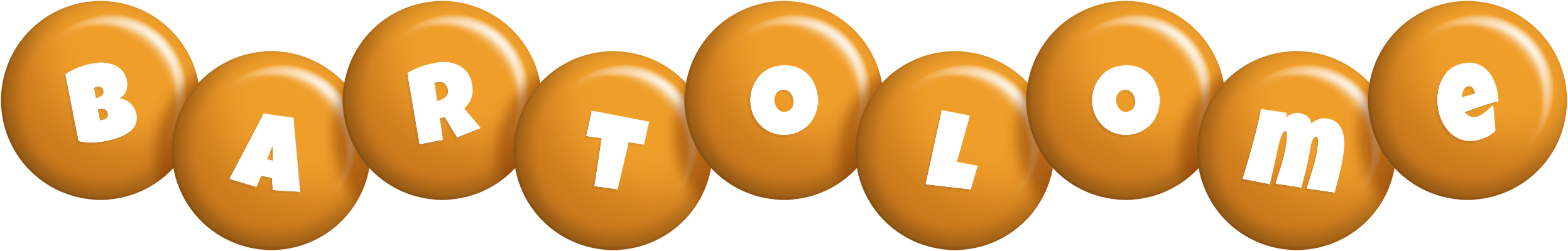 Bartolome candy-orange logo
