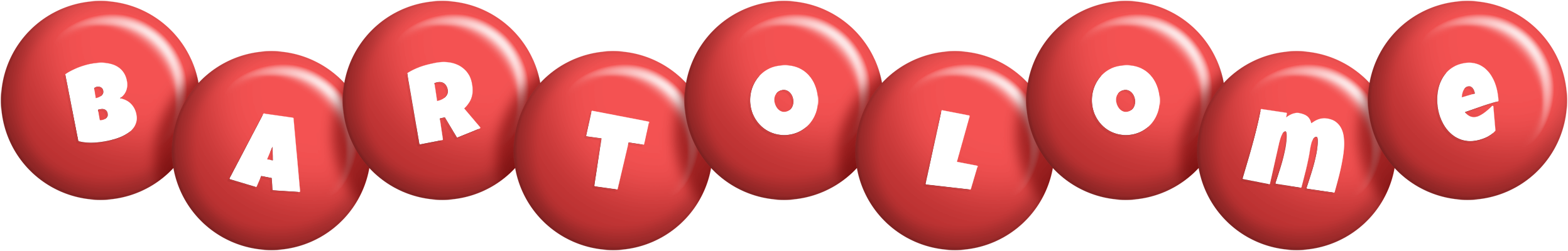 Bartolome candy-red logo
