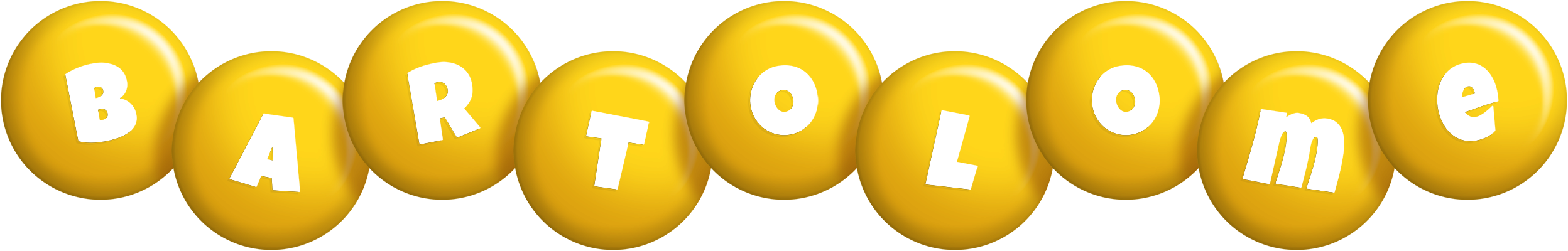 Bartolome candy-yellow logo