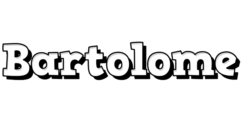 Bartolome snowing logo