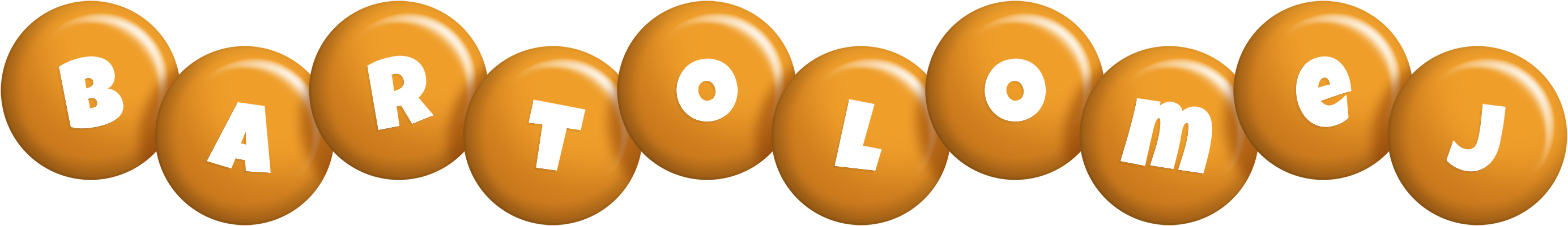 Bartolomej candy-orange logo