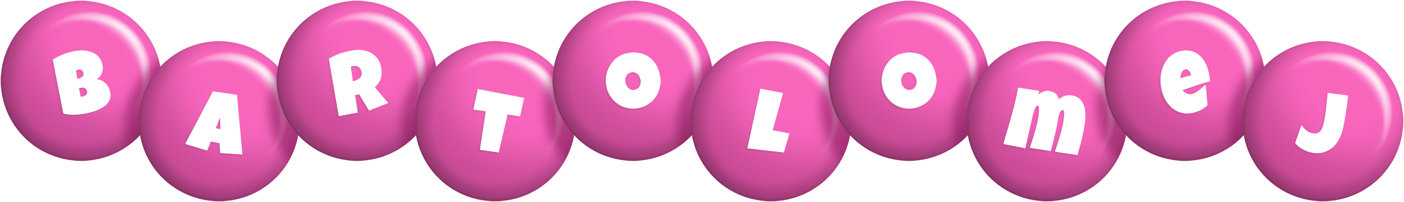 Bartolomej candy-pink logo