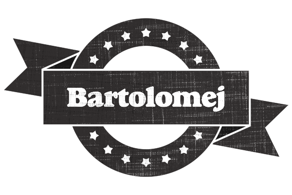 Bartolomej grunge logo