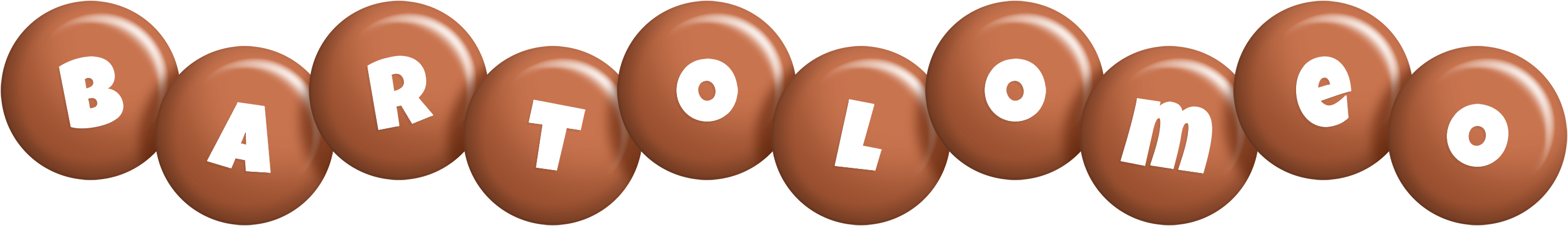 Bartolomeo candy-brown logo