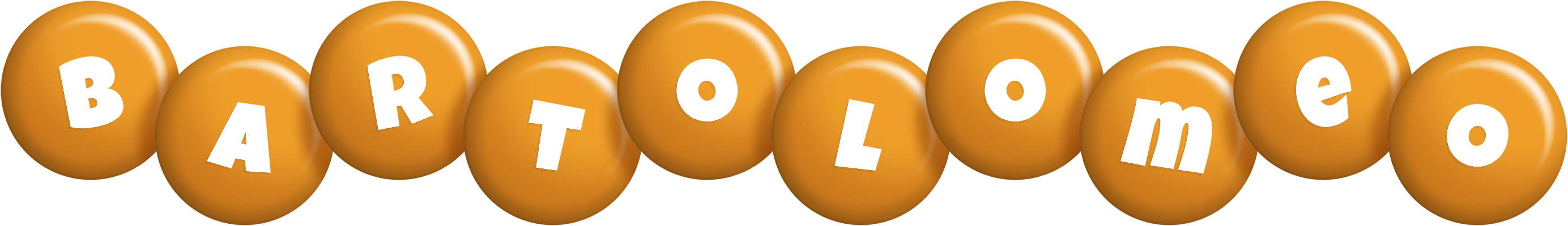 Bartolomeo candy-orange logo