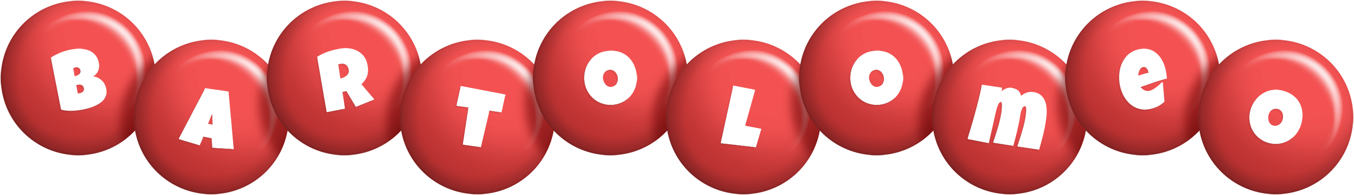 Bartolomeo candy-red logo