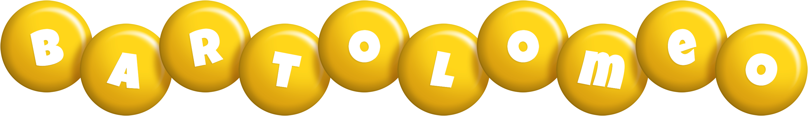 Bartolomeo candy-yellow logo