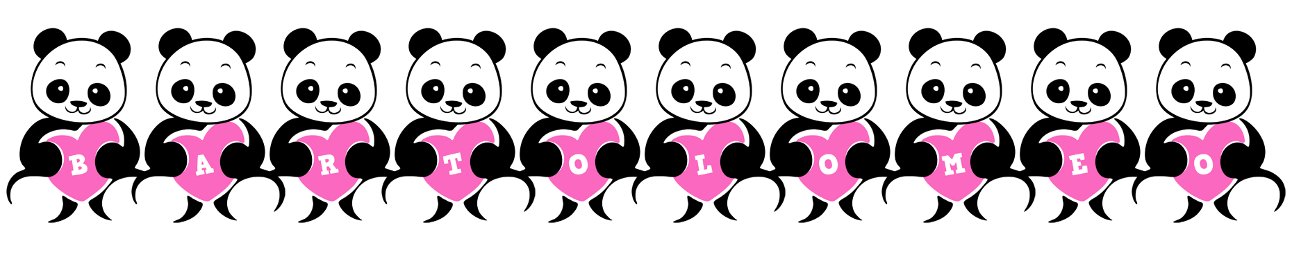 Bartolomeo love-panda logo