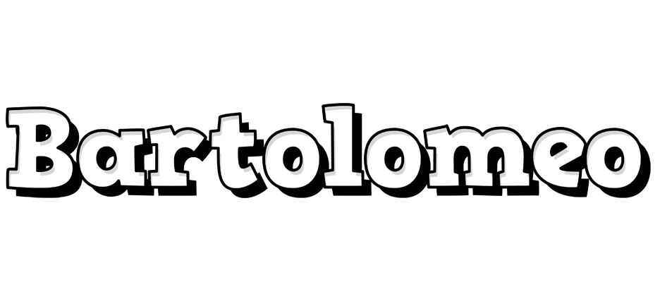 Bartolomeo snowing logo