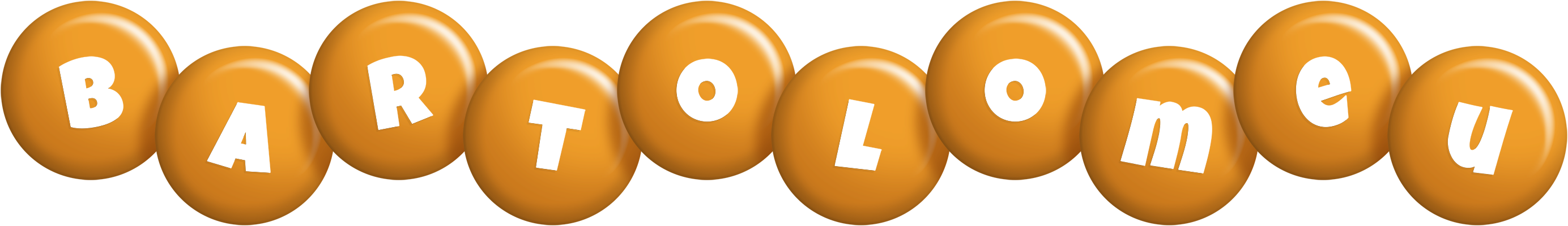 Bartolomeu candy-orange logo