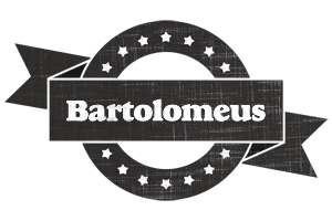 Bartolomeus grunge logo