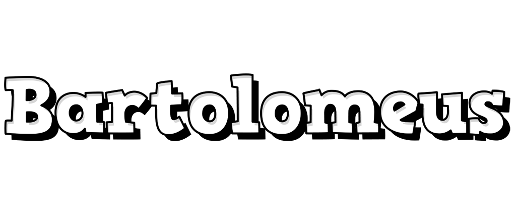 Bartolomeus snowing logo