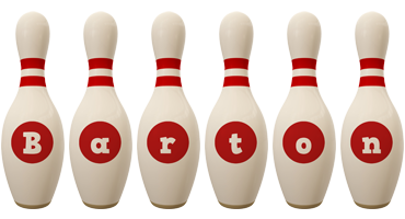 Barton bowling-pin logo