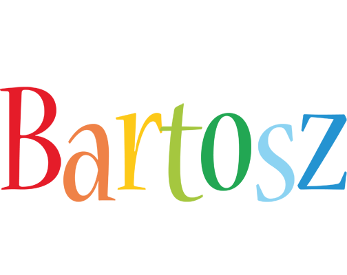 Bartosz birthday logo