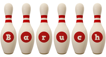 Baruch bowling-pin logo