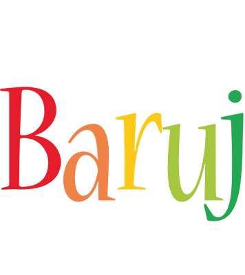 Baruj birthday logo