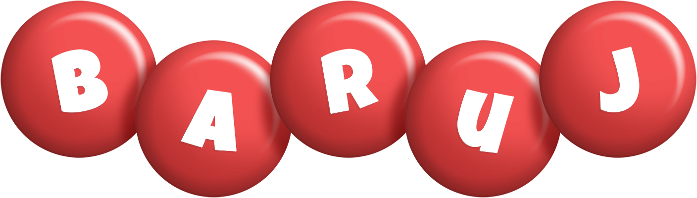 Baruj candy-red logo