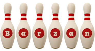 Barzan bowling-pin logo