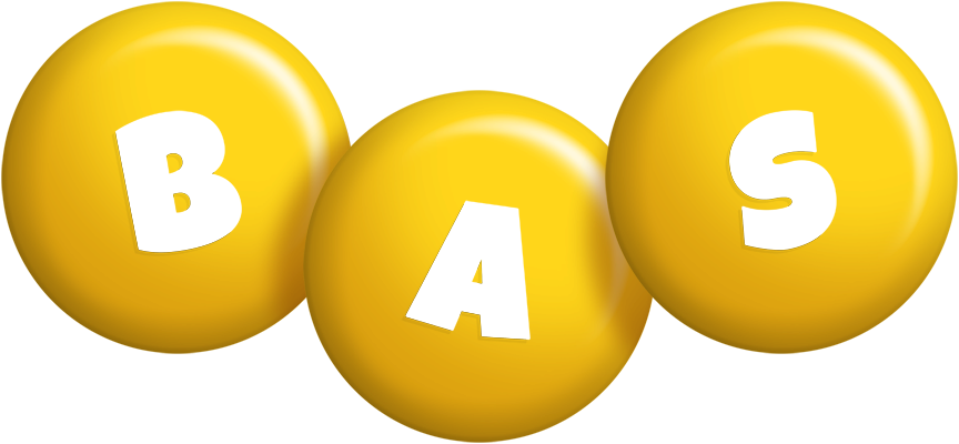 Bas candy-yellow logo