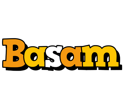 Basam cartoon logo