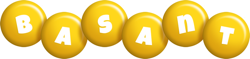 Basant candy-yellow logo