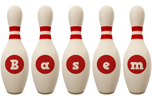 Basem bowling-pin logo