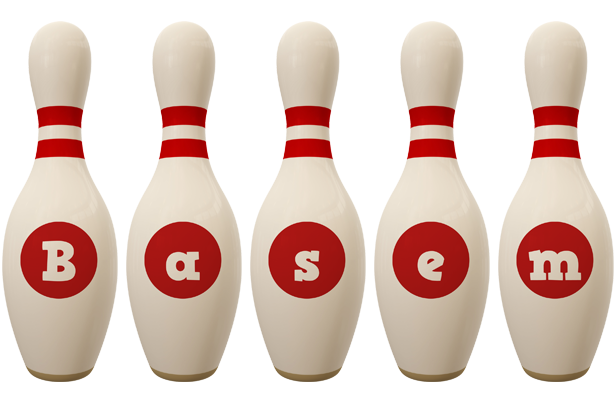 Basem bowling-pin logo