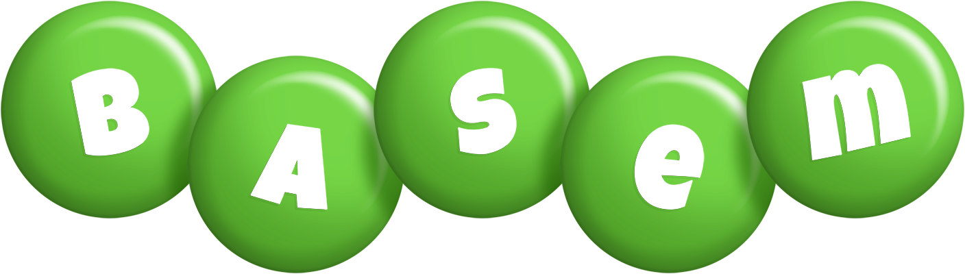 Basem candy-green logo