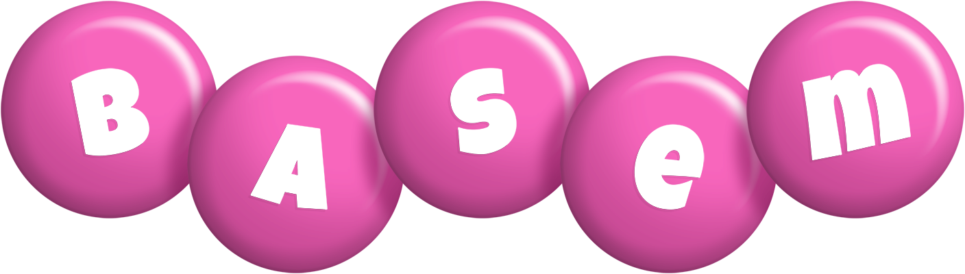 Basem candy-pink logo
