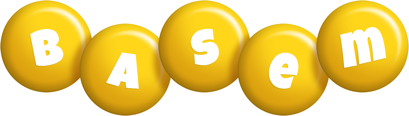 Basem candy-yellow logo