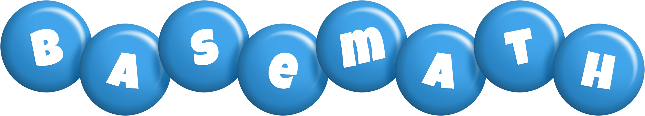 Basemath candy-blue logo