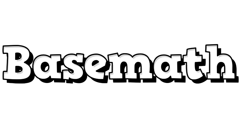 Basemath snowing logo