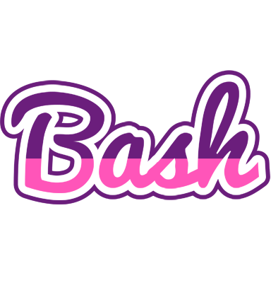 Bash cheerful logo