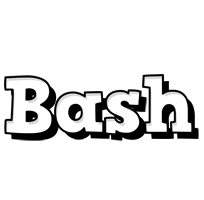 Bash snowing logo