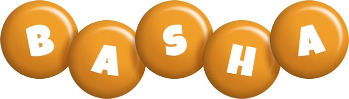 Basha candy-orange logo