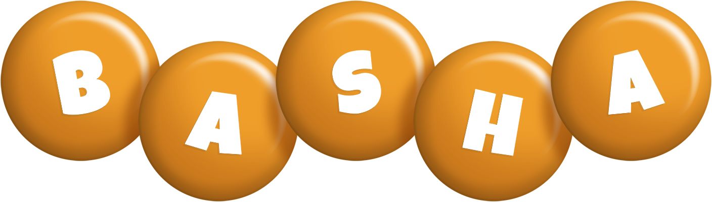 Basha candy-orange logo