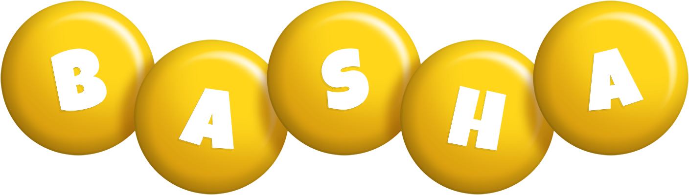 Basha candy-yellow logo